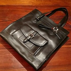 Coach Charlie Leather Shoulder Tote